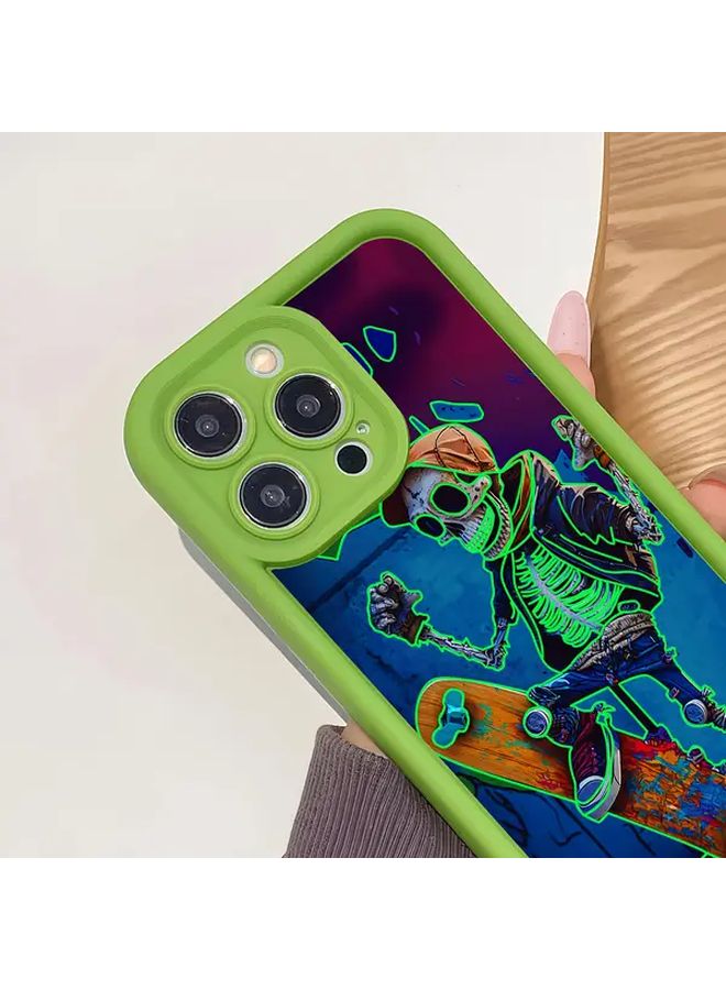 Green Shockproof Protective Case for iPhone 14 Sandblasted Premium Cover - Image 5